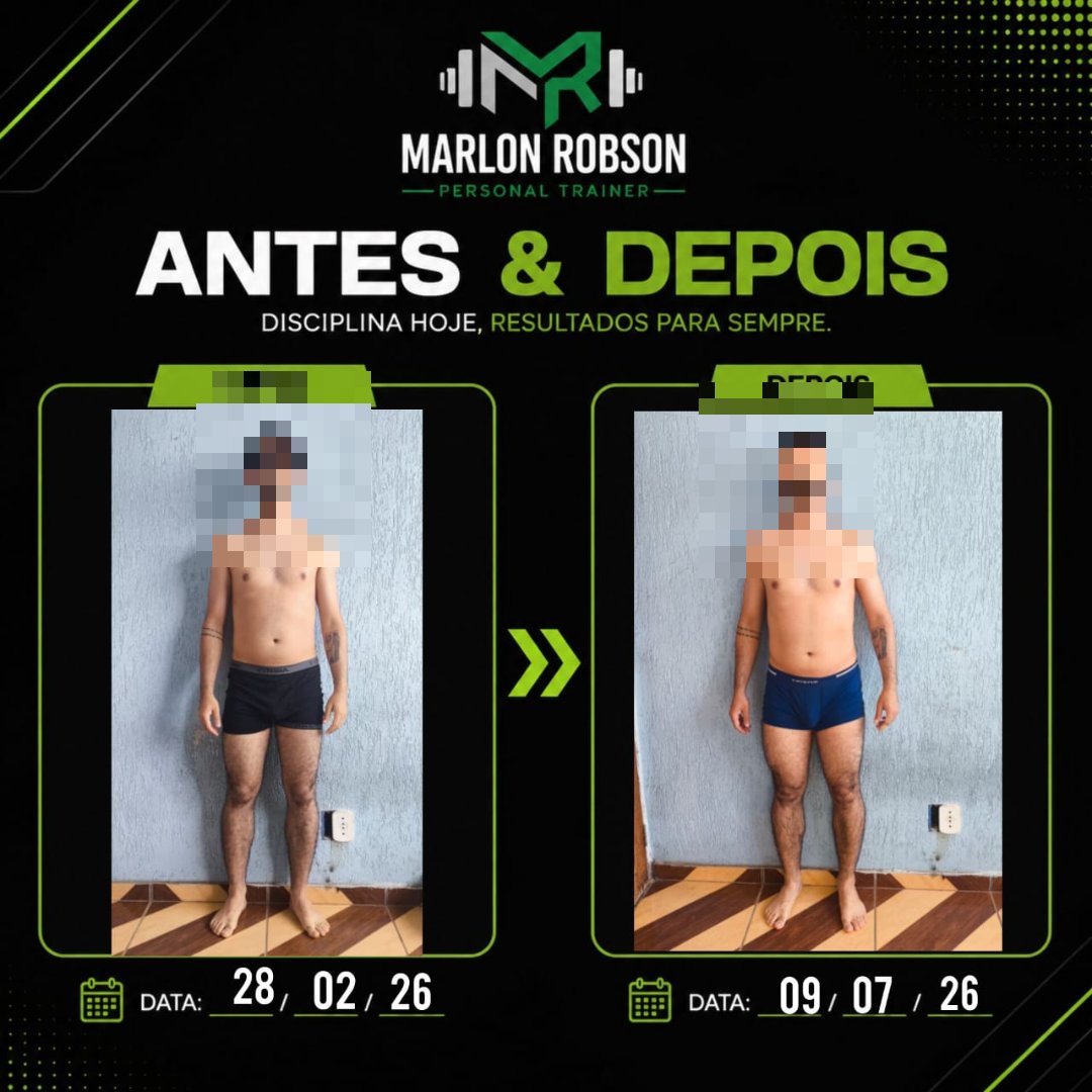 Antes e depois de aluno