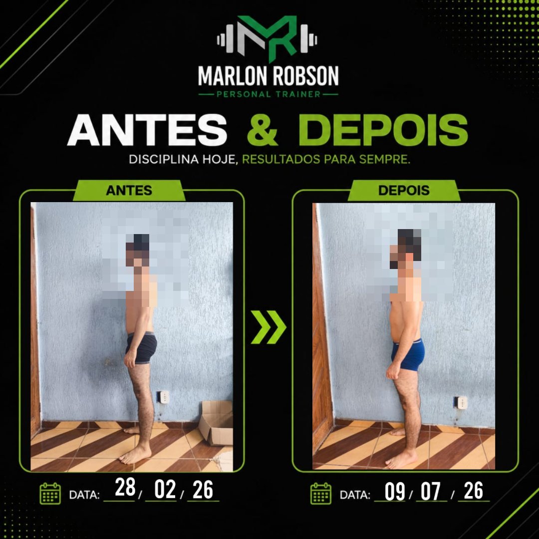 Antes e depois de aluno