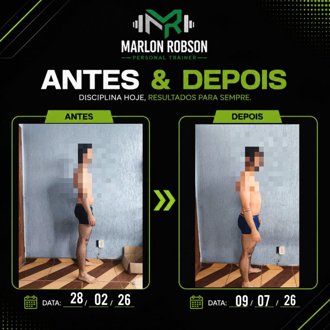 Antes e depois de aluno