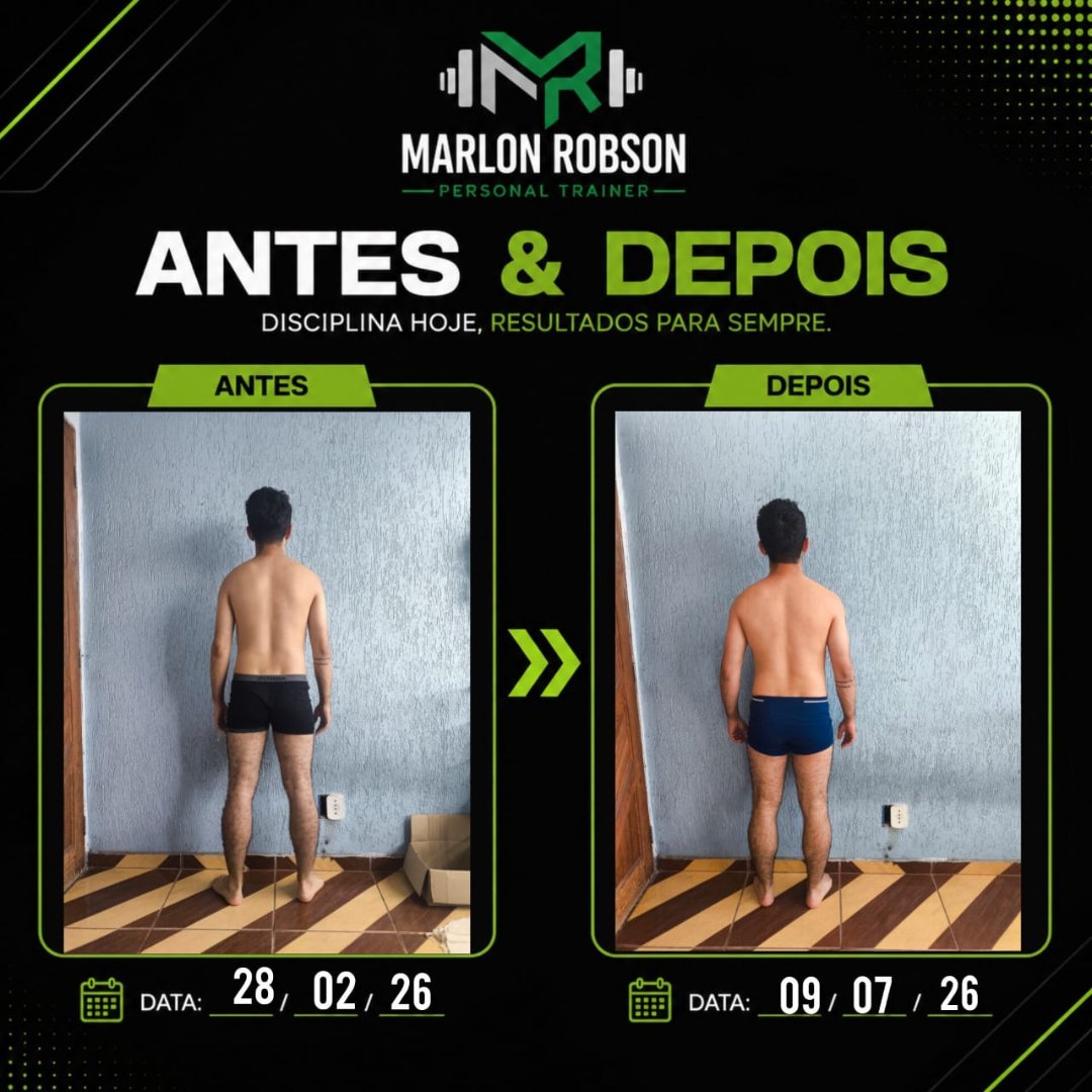Antes e depois de aluno